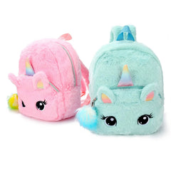 Mini Cartoon Kids Plush Backpacks Baby Toy Schoolbag Student Kindergarten