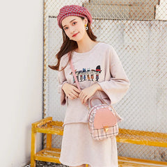 Plaid Crossbody Bag for Teenage Girl Women Shoulder Purse Style