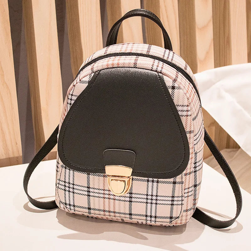 Plaid Crossbody Bag for Teenage Girl Women Shoulder Purse Style