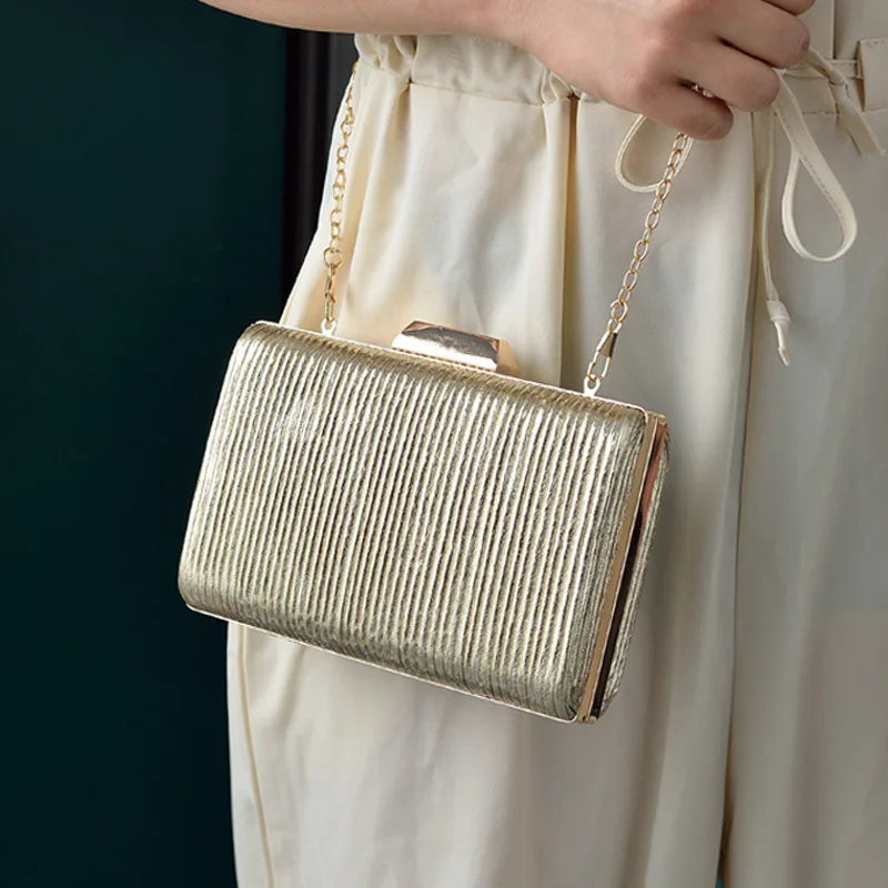 Mini Crossbody Bags Women Handbags Stripe Bling Purses Wedding Evening Wallets
