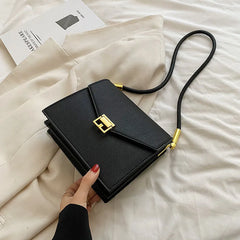 Double Layer Flap Bags Leather Handbag Female Crossbody Bag