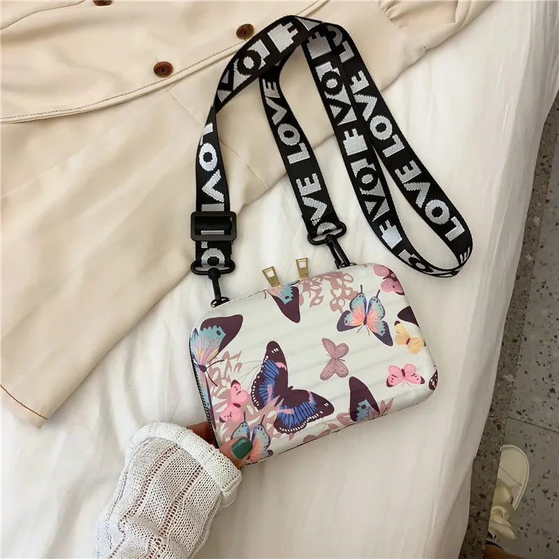 Women's Mini Crossbody Shoulder Bag PU Leather Square Phone Bag