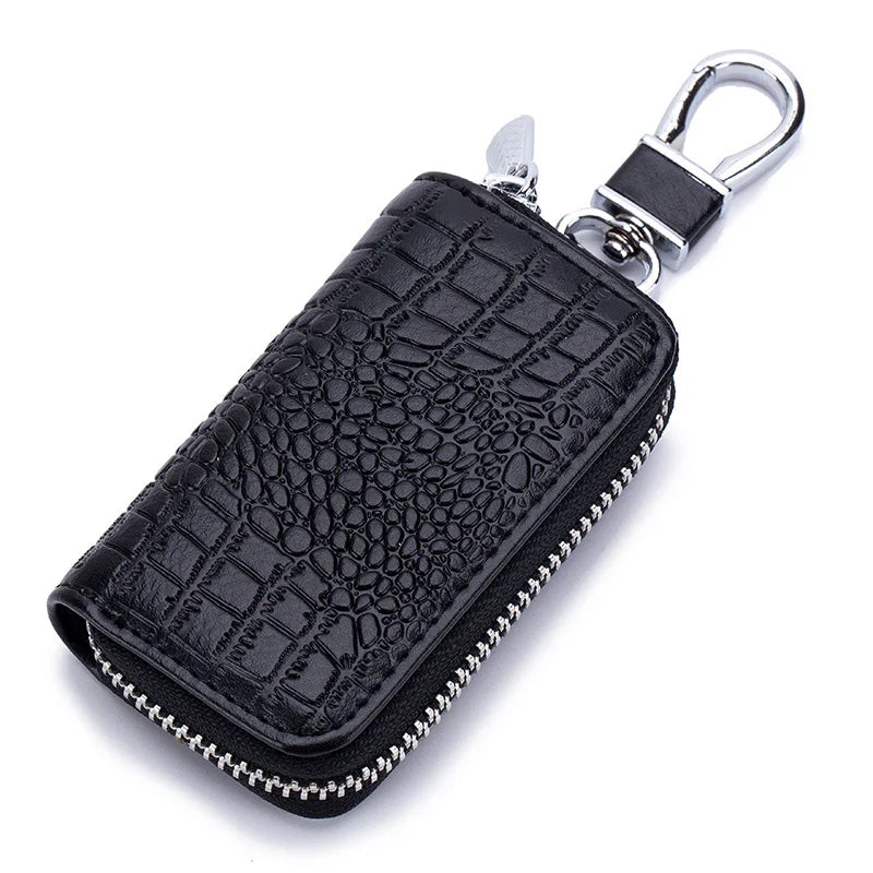 Premium Leather Keychain Housekeeper Car Key Case