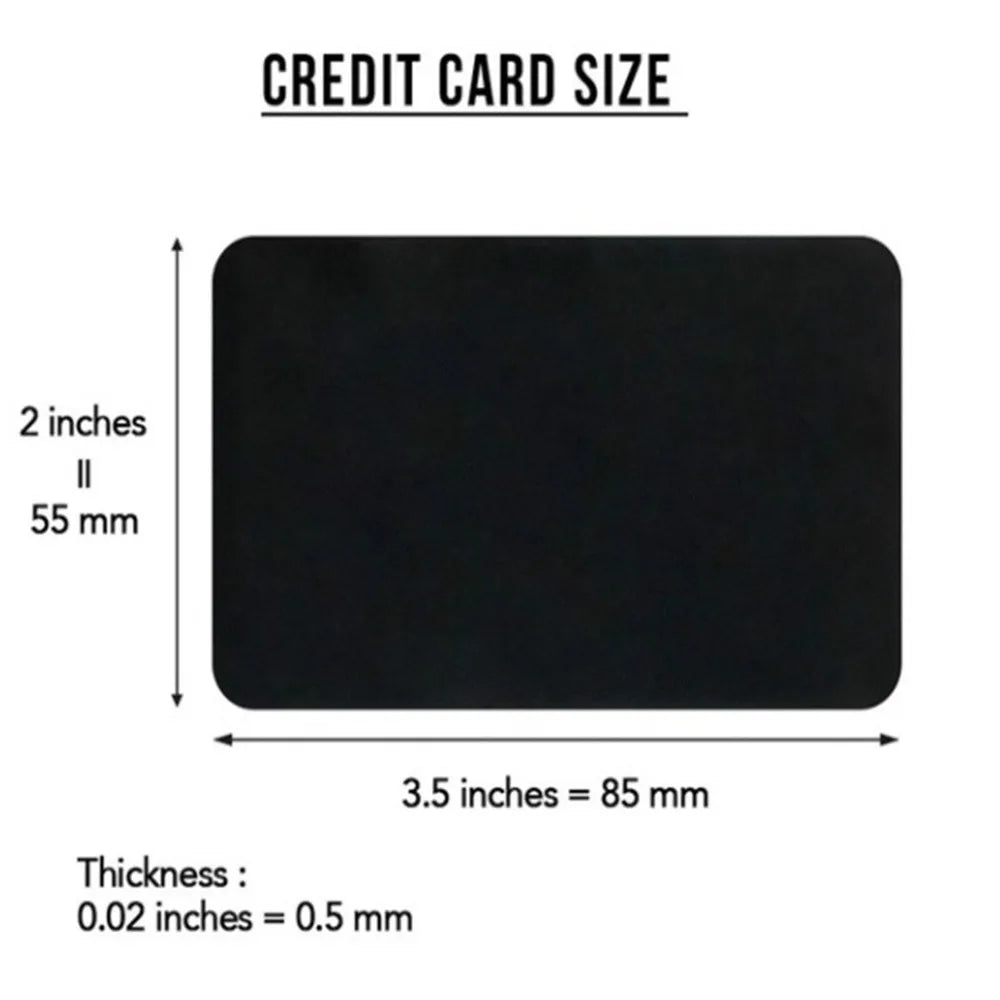 Engraved Wallet Inserts for Boyfriend - Love Note - Permanent Engraving