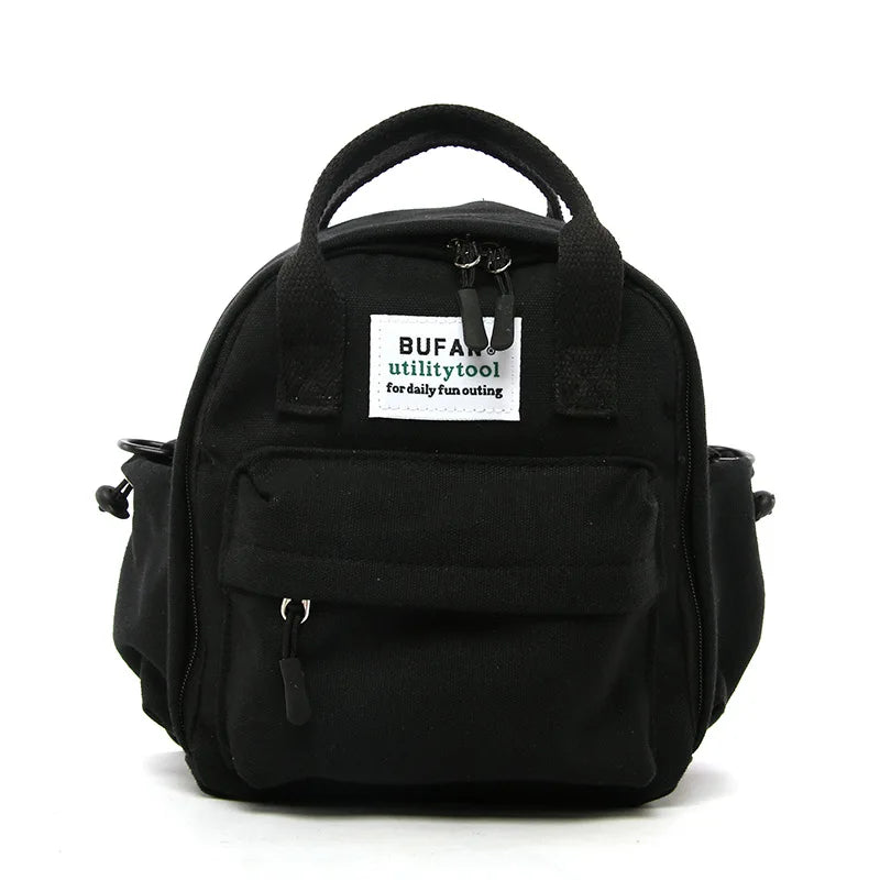 Mini Canvas Schoolgirl Shoulder Messenger Bag