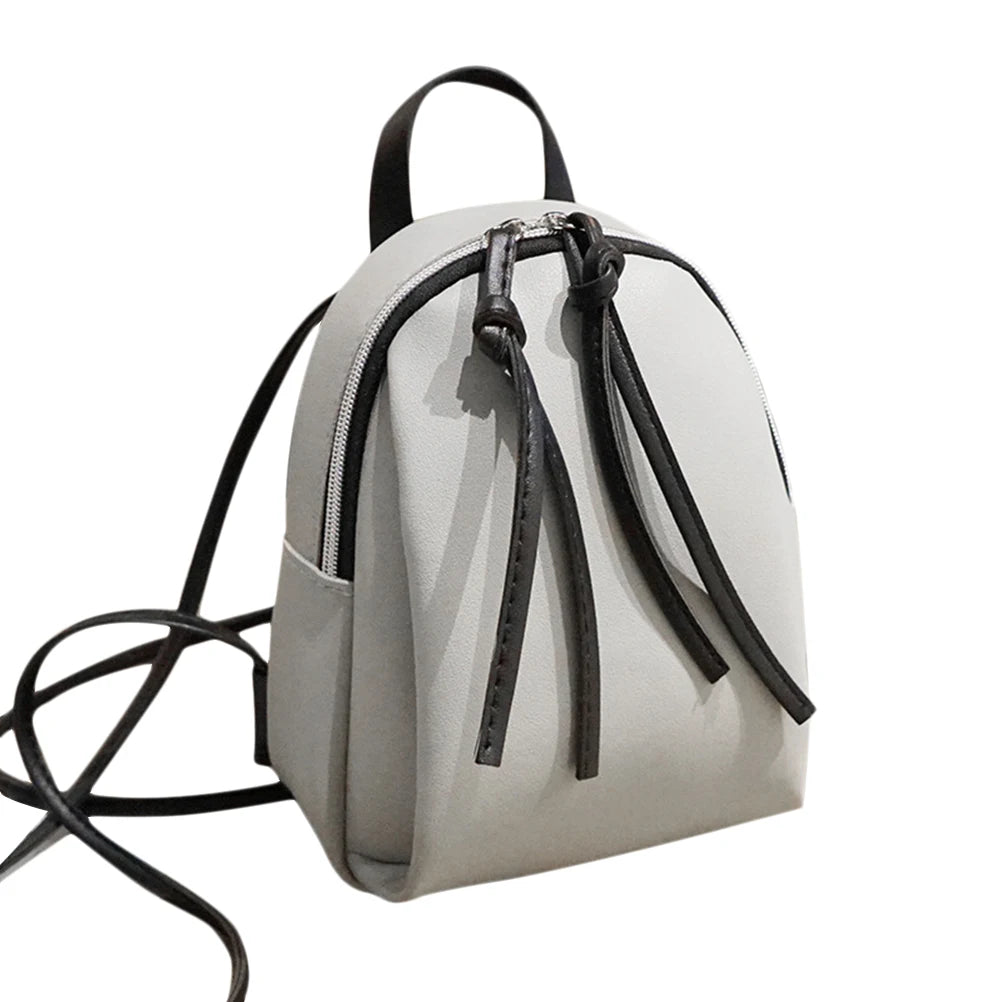 Mini PU Leather Backpack Women's Small Shou...