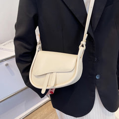 Mini Flap Crossbody Bag Spring Handbag Solid Shoulder Bag for Women