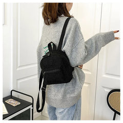 Cute Plush Mini Backpack for Women and Girls