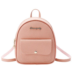 Mini Small Backpack PU Leather Waterproof Shoulder Women Teenage Girls Kids