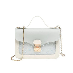 Sequin Mini Square Shoulder Bag for Women, Crossbody Clutch Wallet