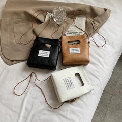 Mini Tote Bag Messenger Crossbody Bag Female Shoulder Bag Small Square