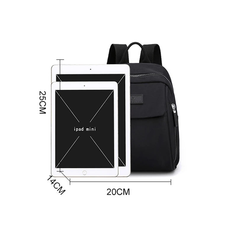 Mini Anti-theft Waterproof Nylon Women Backpack - Small Bagpack