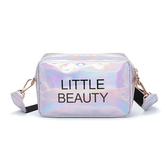 Mini Laser Crossbody Bag Messenger Shoulder Bag PVC Jelly Small Tote Me