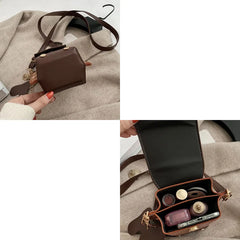 Vintage Mini Women Purse Handbag PU Leather Shoulder Bag Stone Pattern Crossbody