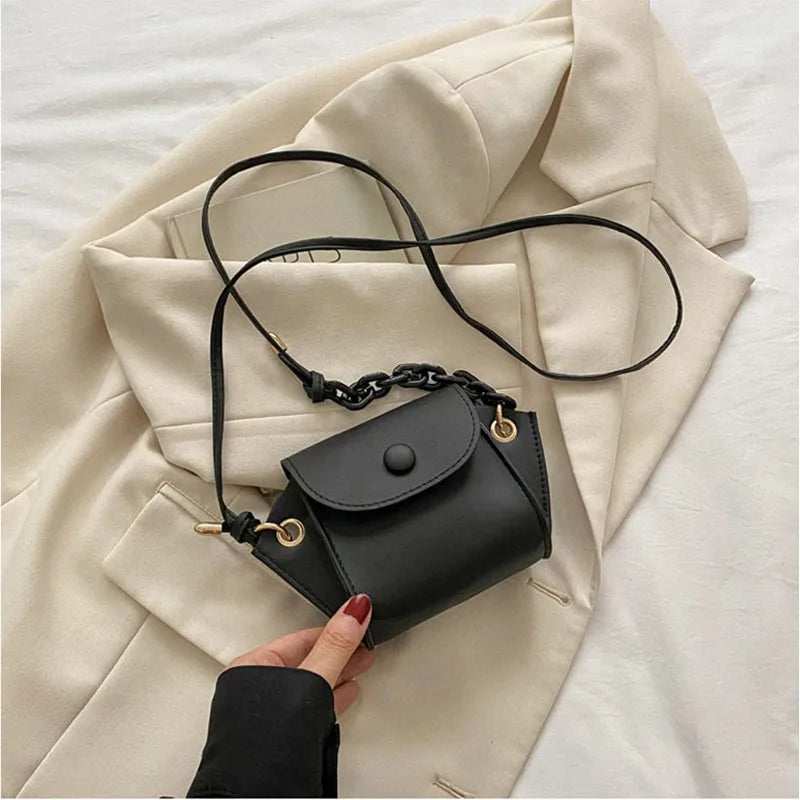 Mini Women Messenger Bag PU Leather Handbag Cross Body Shoulder Bags