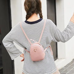 Mini Women's Backpack PU Leather Shoulder Bag for Girl
