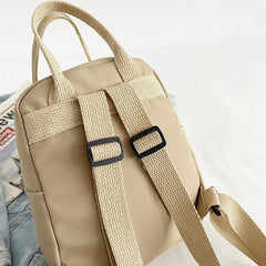Mini Women's Canvas Backpack School Bag Retro Rucksack for Teen Girls