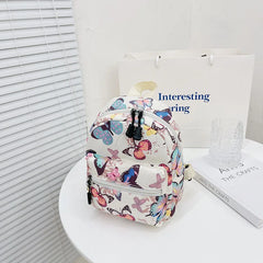 Animal Printing Mini Women's Nylon Backpack for Teen Girls