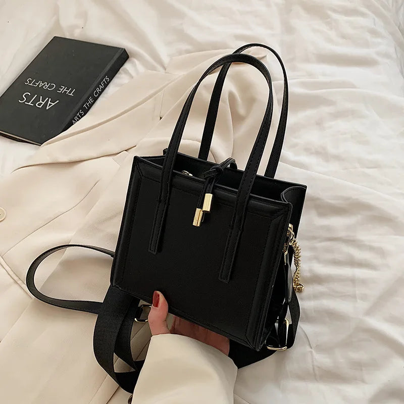 Minimalist Flap Tote Bags Vintage Women Shoulder Purses