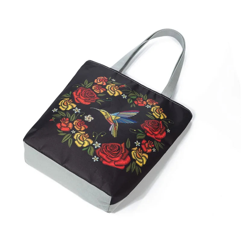 Miyahouse Printing Flower Women's Handbag Eco Reusable Foldable Female Shopping