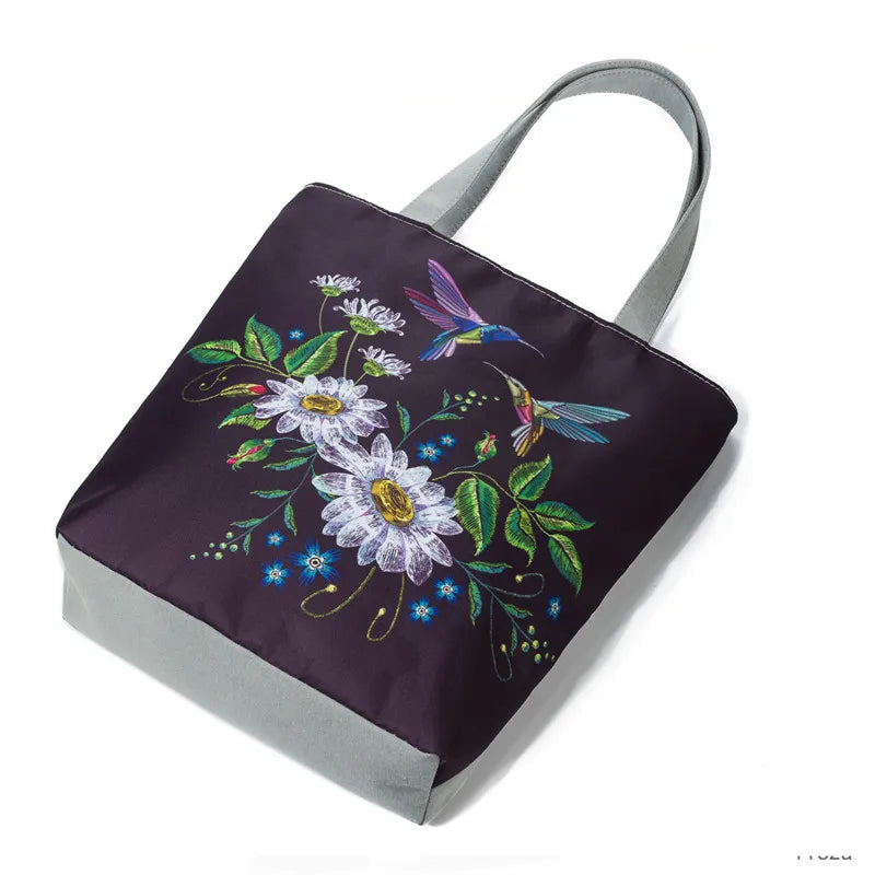 Miyahouse Printing Flower Women's Handbag Eco Reusable Foldable Female Shopping