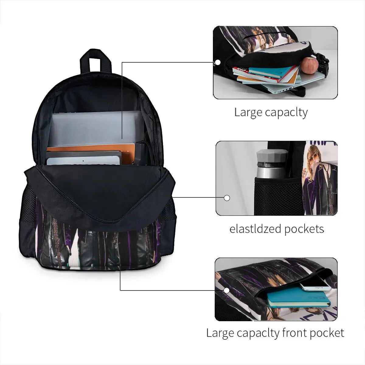 Mneskin Backpacks Men's Water Resistant Backpack