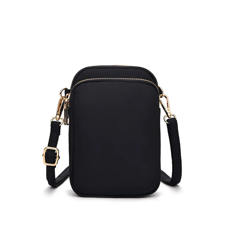 Canvas Mini Messenger Bag Women's Cross Body Key Purse