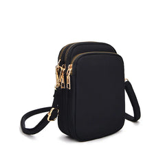 Canvas Mini Messenger Bag Women's Cross Body Key Purse