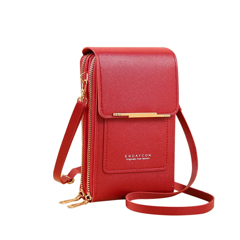Women Bag Handbags Soft Leather Small Wallets Touch Screen Purse