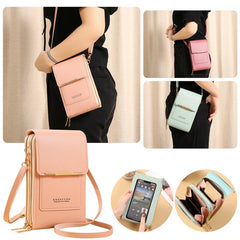 Women Bag Handbags Soft Leather Small Wallets Touch Screen Purse