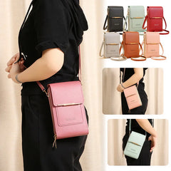 Women Bag Handbags Soft Leather Small Wallets Touch Screen Purse