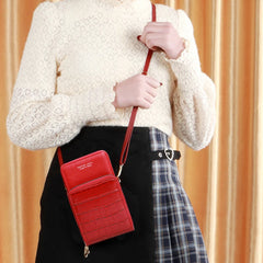 Crossbody Bags Women Mini Solid PU Leather Shoulder Messenger Bag