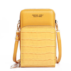 Metal Crossbody Bag Mini PU Leather Shoulder Messenger
