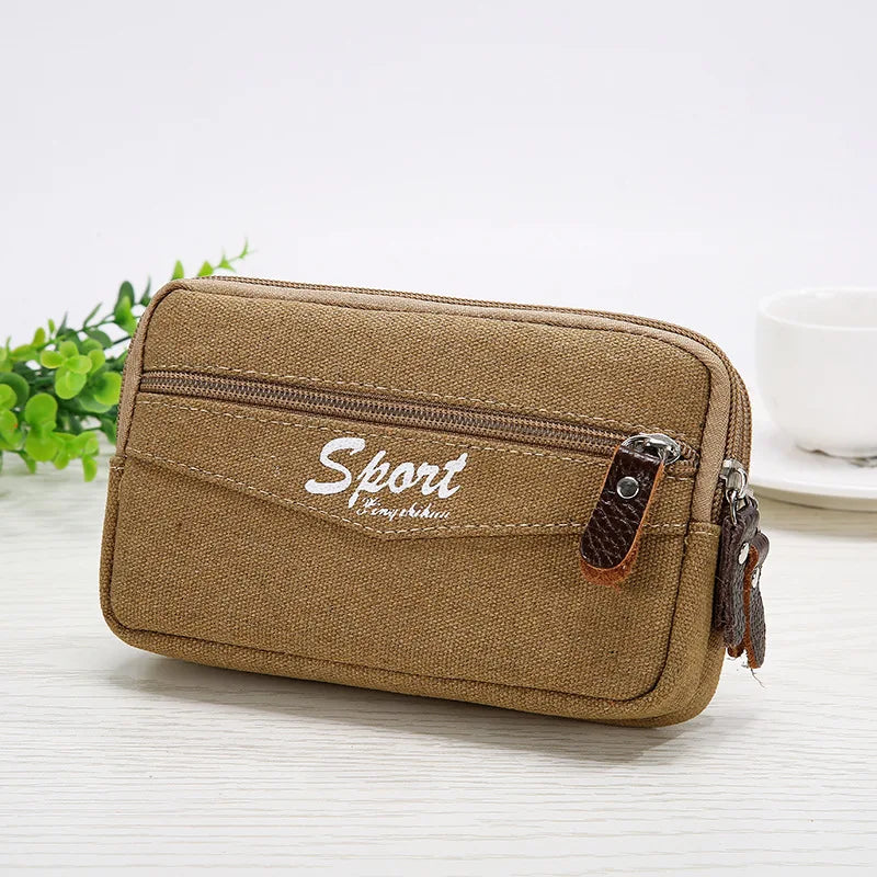 Men's Sports Waist Belt Bag Multifunctional Leisure Pocket