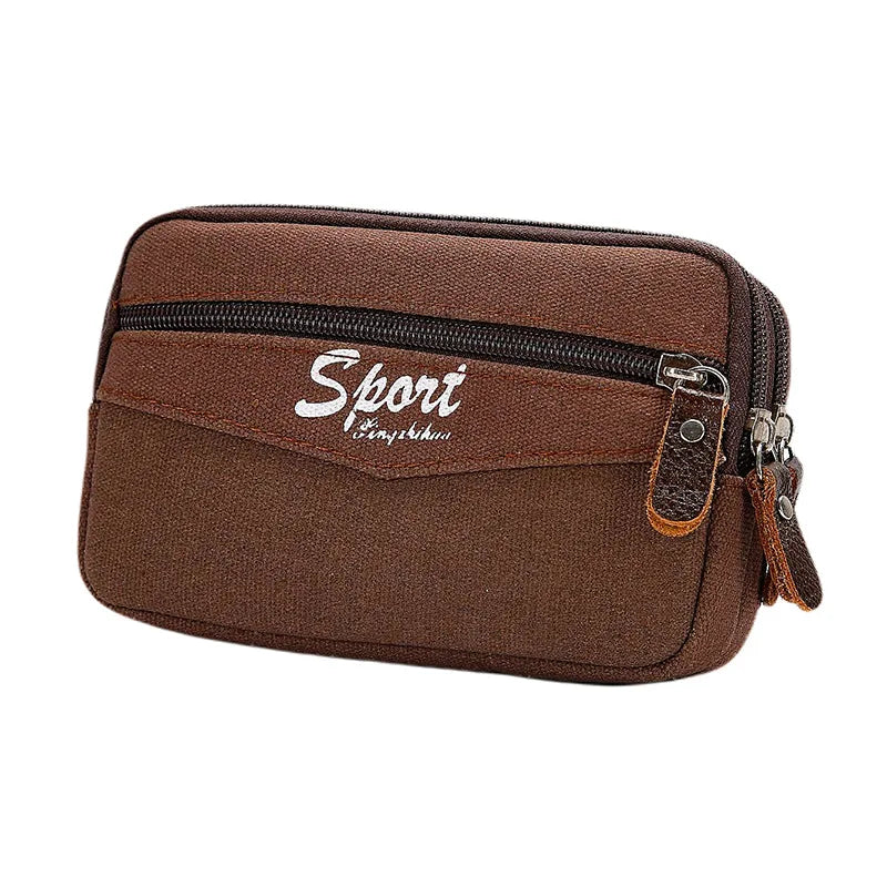 Men's Sports Waist Belt Bag Multifunctional Leisure Pocket