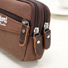 Men's Sports Waist Belt Bag Multifunctional Leisure Pocket