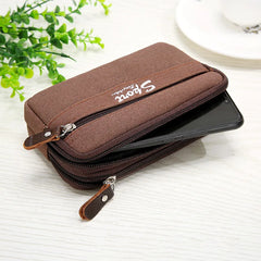 Men's Sports Waist Belt Bag Multifunctional Leisure Pocket