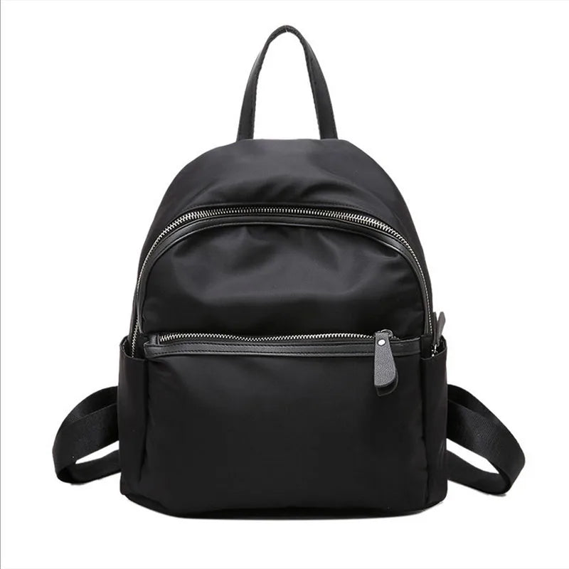 Green Nylon Women's Backpack Water-proof Travel Rucksack