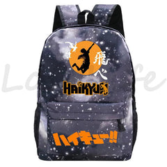 Haikyuu Anime Backpack for School Boys Volleyball Teens Bookbag