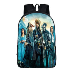 Skull Backpack School Kids Bags Boy Child Pirates of Caribbean Jack Sparrow
