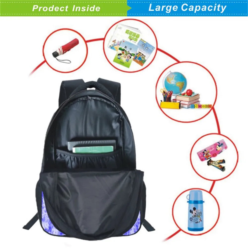 Monokuma Danganronpa Backpack Bears Men Women College School Bag