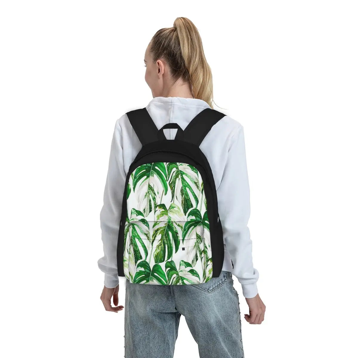 Monstera Albo Backpacks Men's & Women's Kpop Youth Bags
