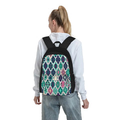 Moroccan Tile Pattern Teal Backpacks Men's Backpacks Bags For Women Harajuku