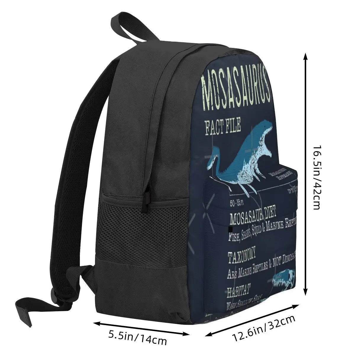 Mosasaurus Facts Backpacks Men's Backpacks Bags For Women School