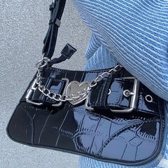 Crocodile Pattern Shoulder Bag Women's Underarm Phone Bag