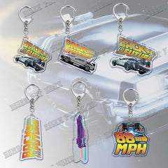 Back To Future Keychain Vintage Pendant Key Chain Ring