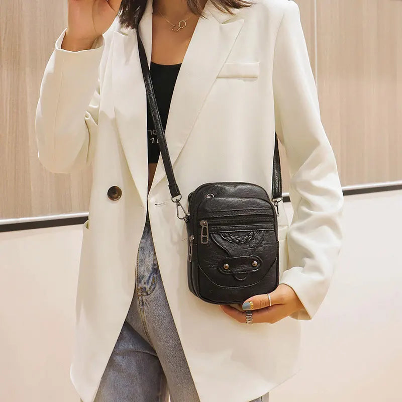Vintage Crossbody Bag Women's Small Shoulder Bag