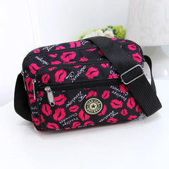 Layer Messenger Bag Women Canvas Middle-Aged Woman Crossbody Mother Bag