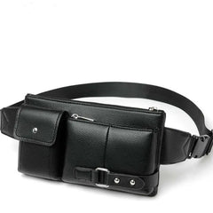 Slim PU Leather Fanny Pack Waist Bag Shoulder Bag