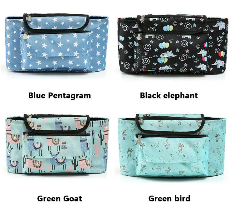 Stroller Organizer Bag Baby Organiser Cup Bottle Holder Mummy Bag
